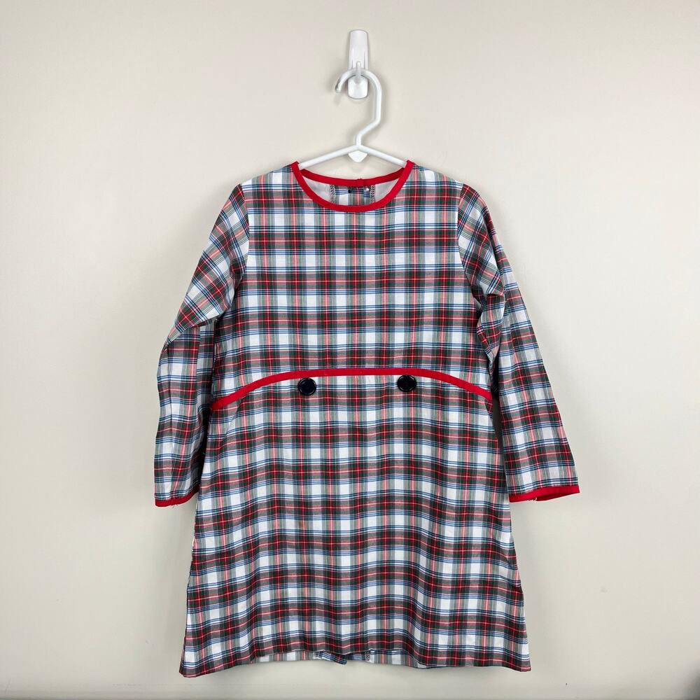 The Beaufort Bonnet Company Lindy's Lunch Dress Tartan with Richmond Red 7